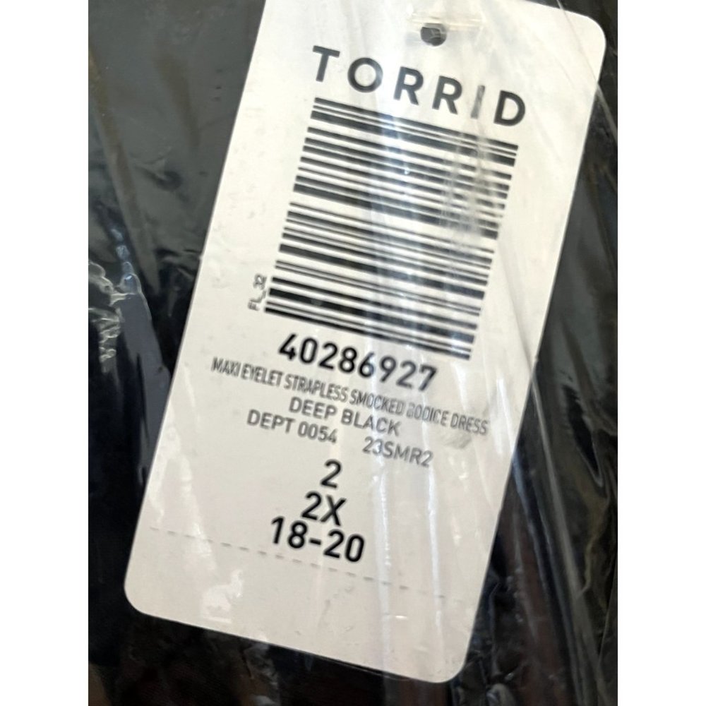 torrid Black Strapless Ruffle-Overlay Maxi Dress - Picture 2 of 5